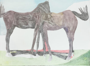 Ghost of Les hautes plaine by Marc Desgrandchamps at Michael Woolworth