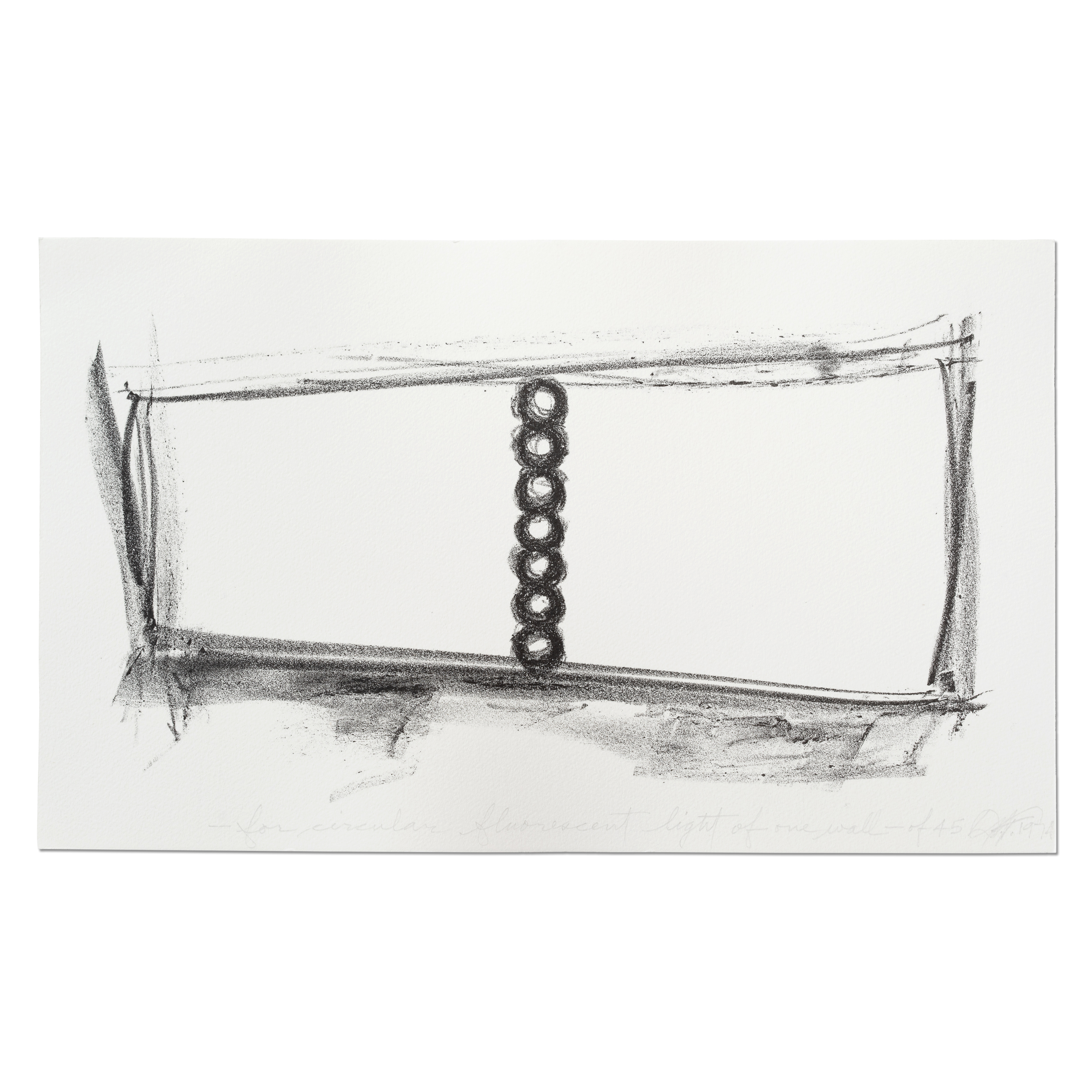 For Circular Fluorescent Light Of One Wall by Dan Flavin