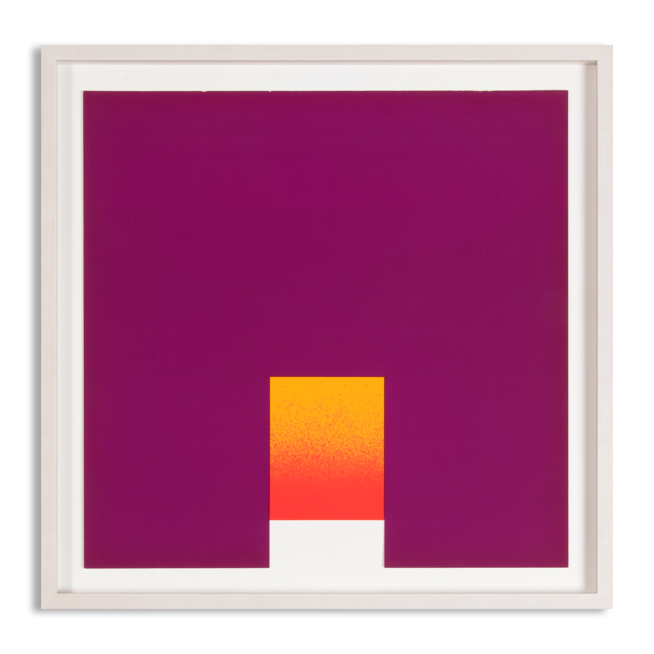 Rot-Orange auf Violett by Rupprecht Geiger