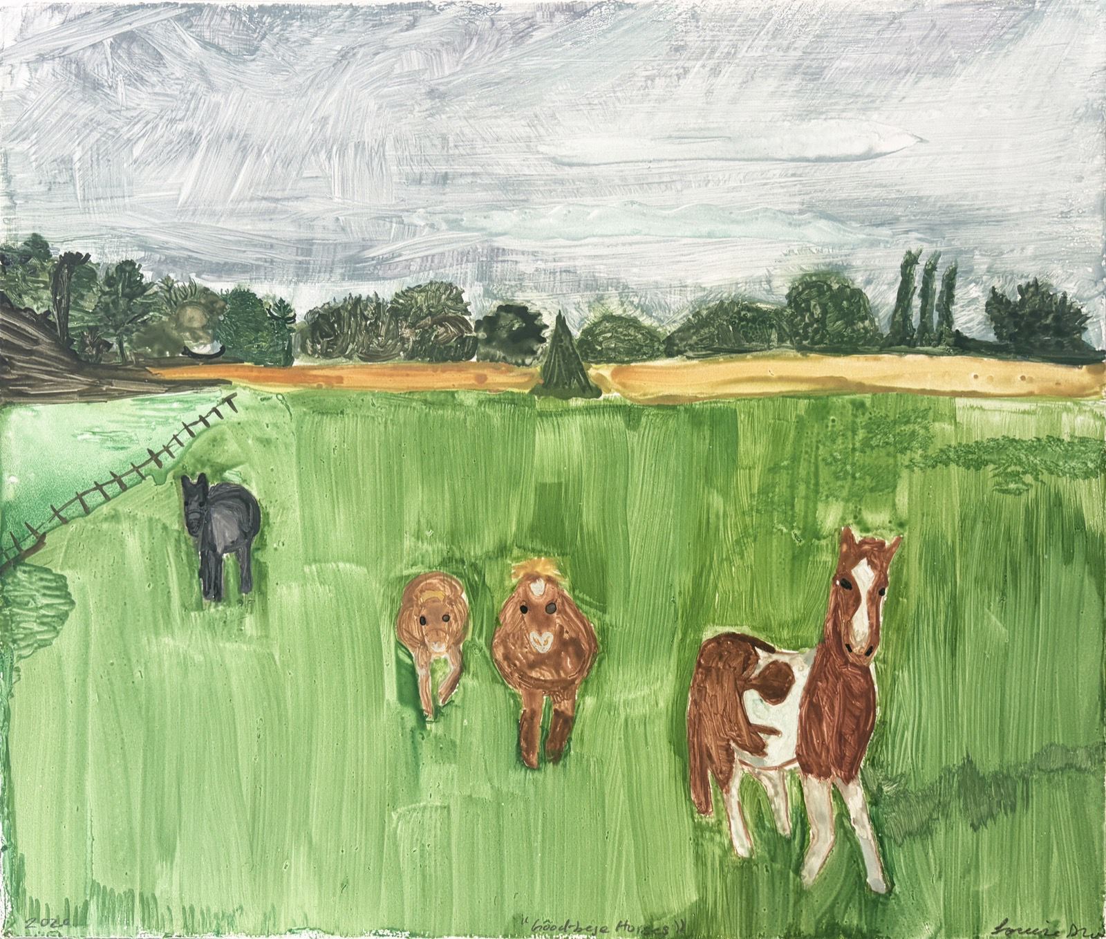 Goodbye Horses II by Louise Sheldon