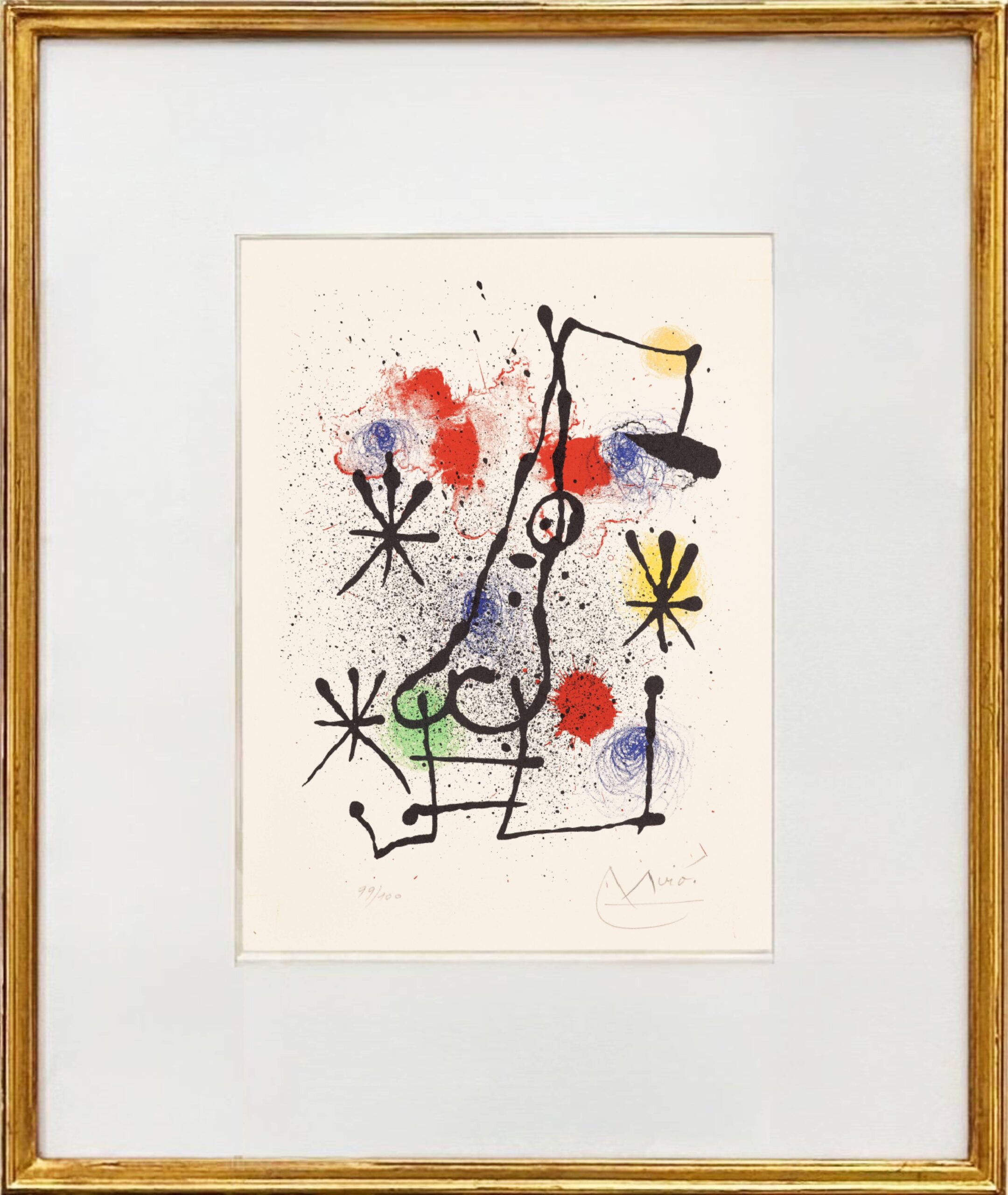 Au portail couvert de neige (At the Snow-Covered Gate) by Joan Miro