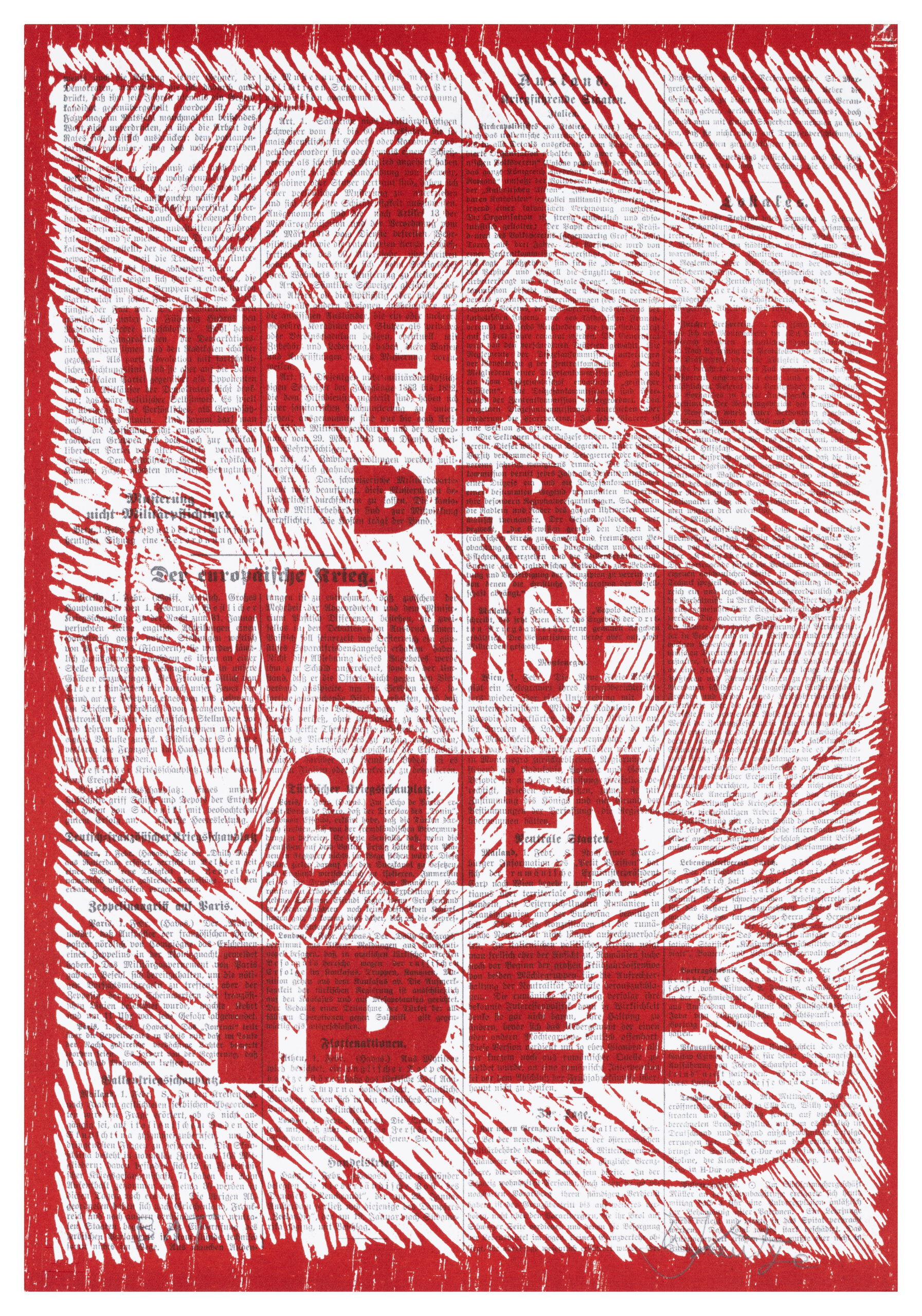 In Verteidigung der Weniger Guten Idee by William Kentridge