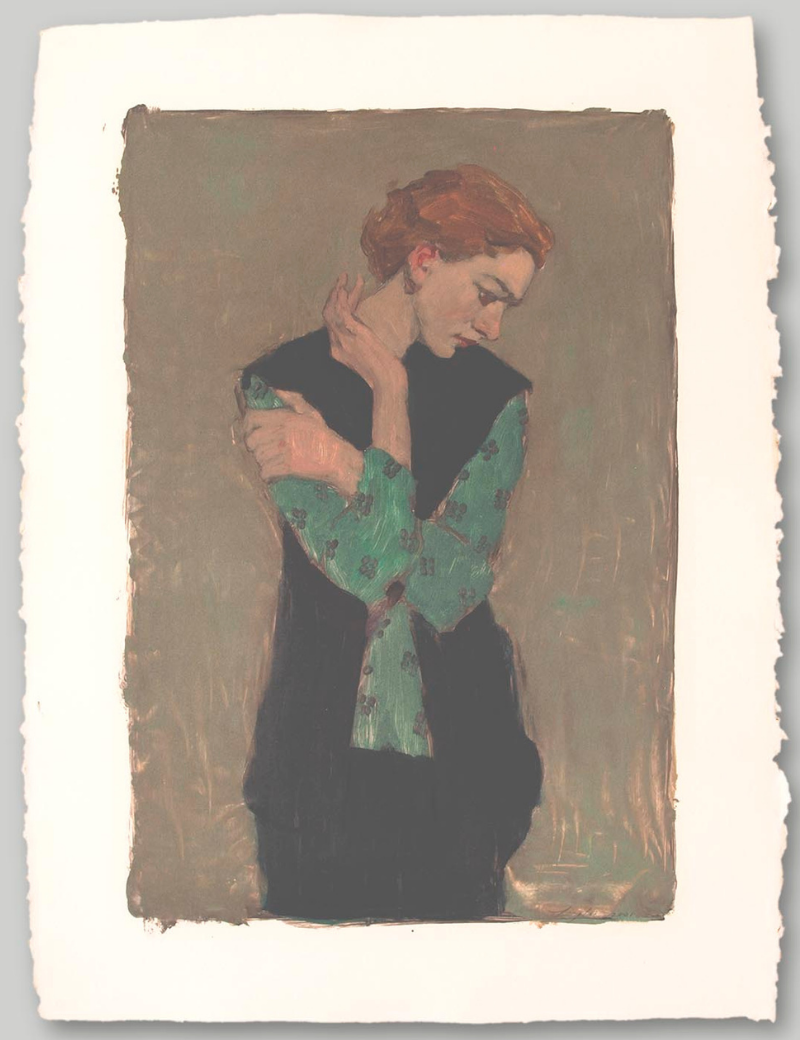 Pensive Woman by Malcolm Liepke