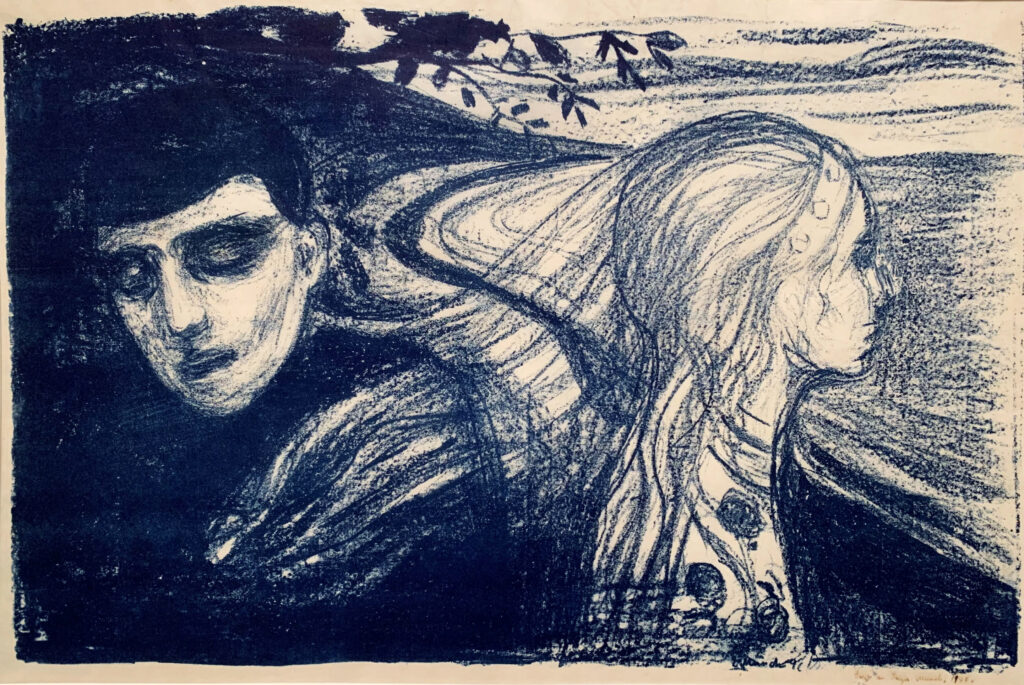 Edvard Munch prints: Løsrivelse II / Separation II