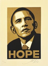 Obama Hope Gold from Artists for Obama Portfolio by Shepard Fairey at Hamilton-Selway Fine Art
