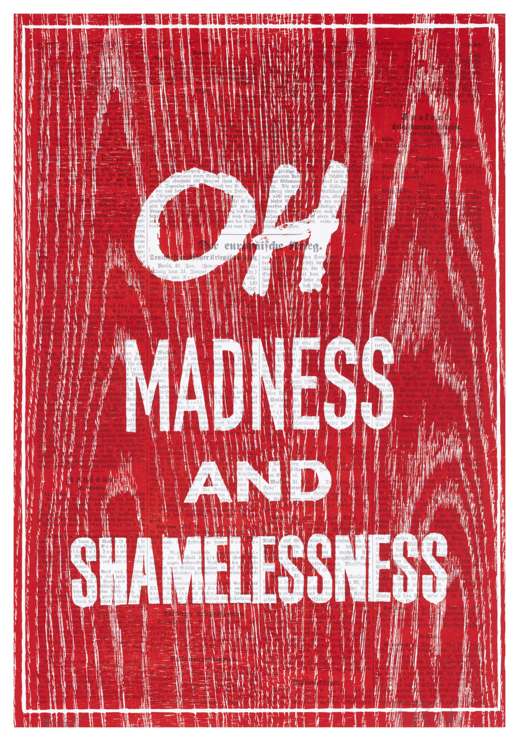 Oh Madness and Shamelessness by William Kentridge