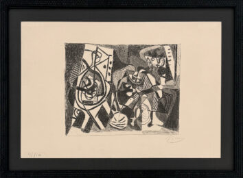 Scene d’interieur, Bloch 74 (rare hand signed lithograph) by Pablo Picasso at GallArt.com