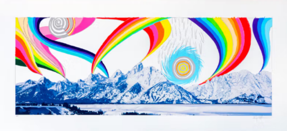 Rainbow Mountains (Original) by Liz Collins at Powerhouse Arts