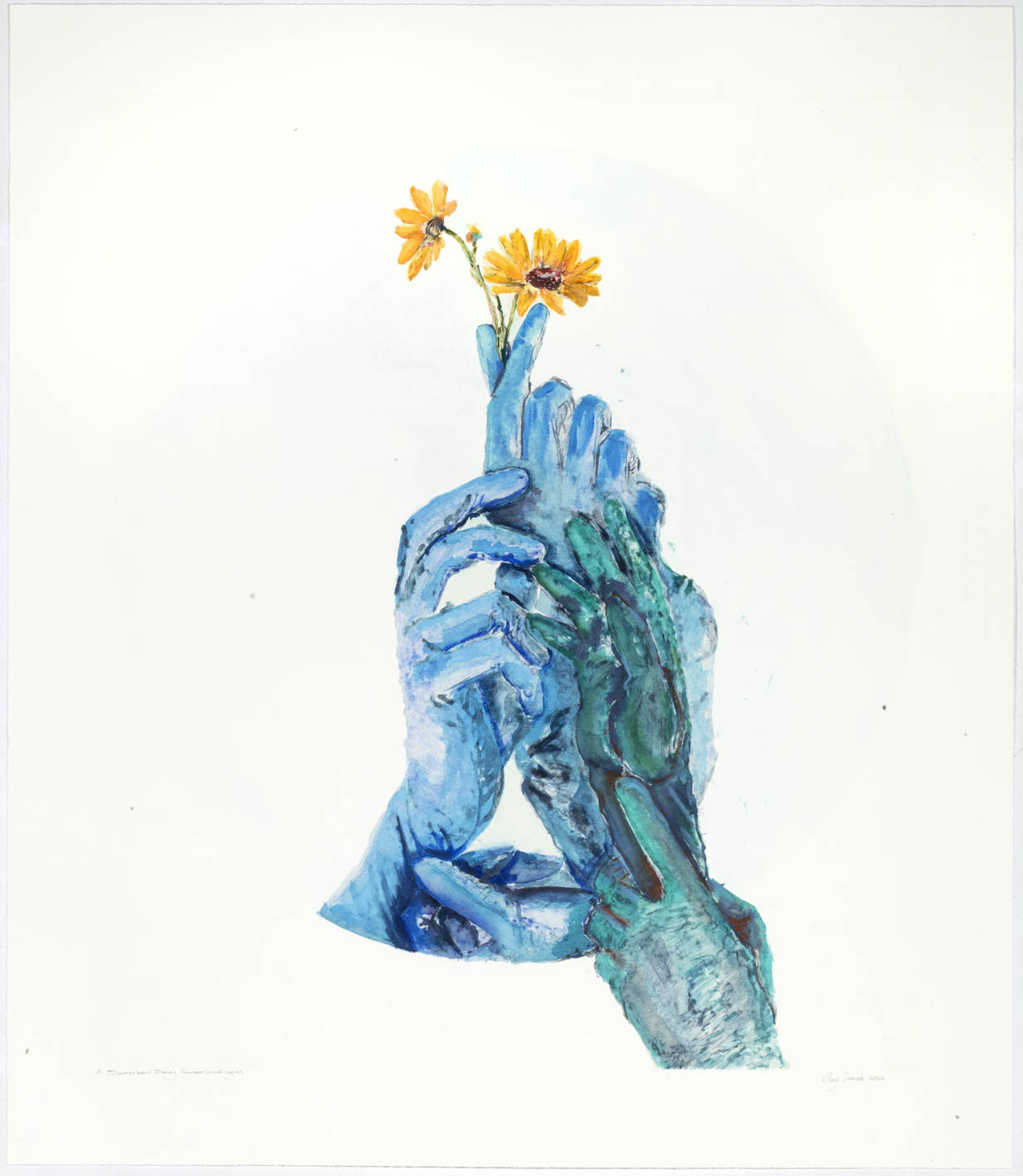 A Barberton Daisy Flower (mid light) by Mary Sibande