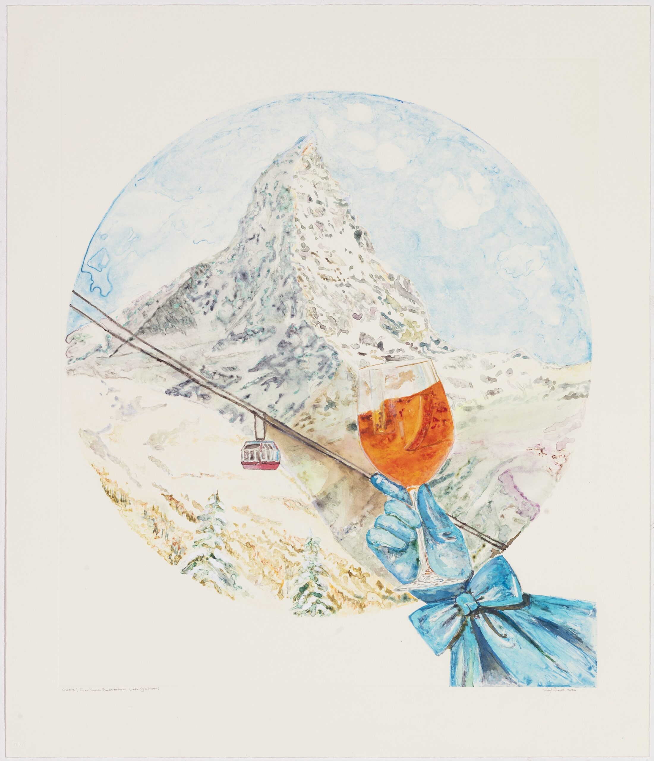 Cheers! From Mount Marttenhorn (soft light) by Mary Sibande