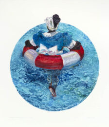 I’m counting on the waters to carry me through… and drift by Mary Sibande at David Krut Projects