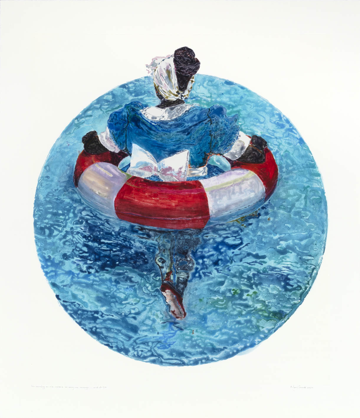 I’m counting on the waters to carry me through… and drift by Mary Sibande