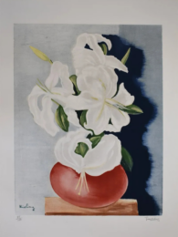 White Lilies by Moise Kisling at Gilden's Art Gallery