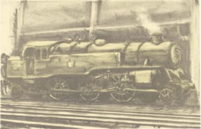 Locomotive by Kenneth J. Hale at Flatbed Press and Gallery