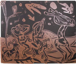 Danse nocturne avec un Hibou by Pablo Picasso at John Szoke Gallery