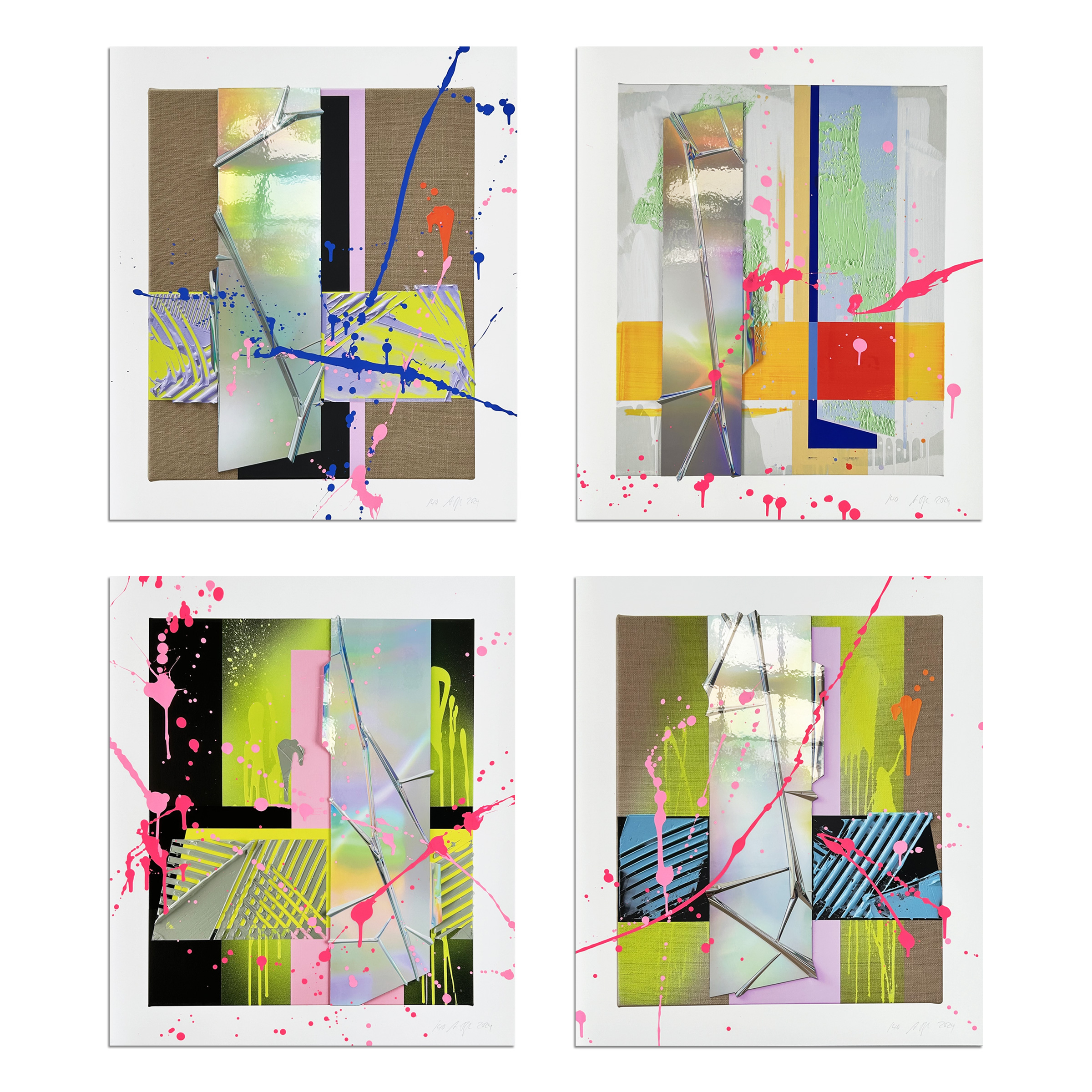 Untitled (Suite of 4 Works) by Anselm Reyle