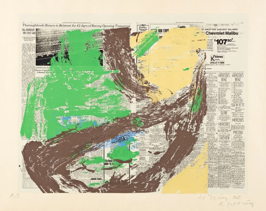 Limited edition print by Willem de Kooning