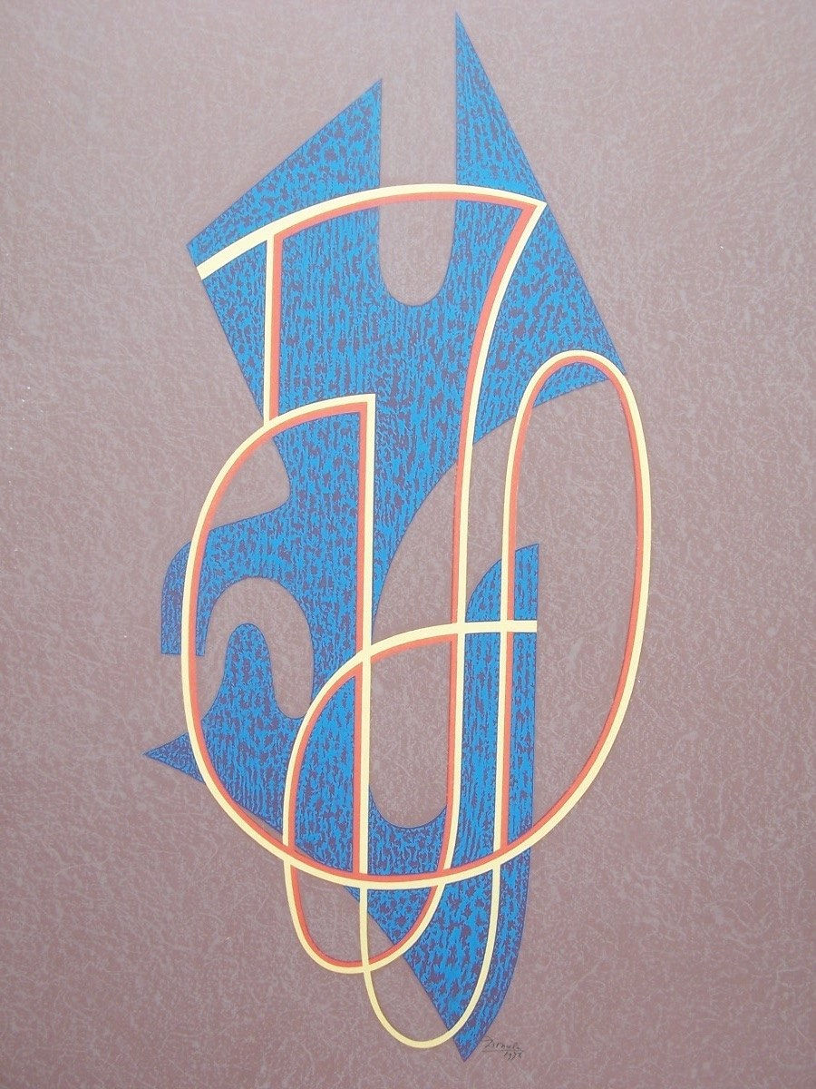 Composition in Blue, Yellow, Red by Cesar Domela