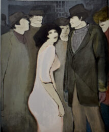 Café by David Schneue at Gilden's Art Gallery