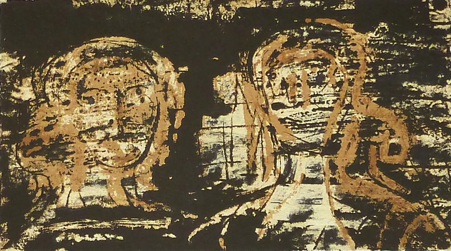 Two Heads, from: Poetry by Henry Moore