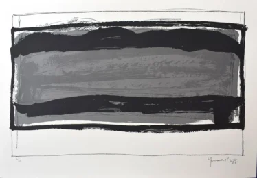 Untitled, from: 12th Anniversary Galeria Joan Prats 1976-88 Portfolio by Joan Hernandez Pijuan at Gilden's Art Gallery