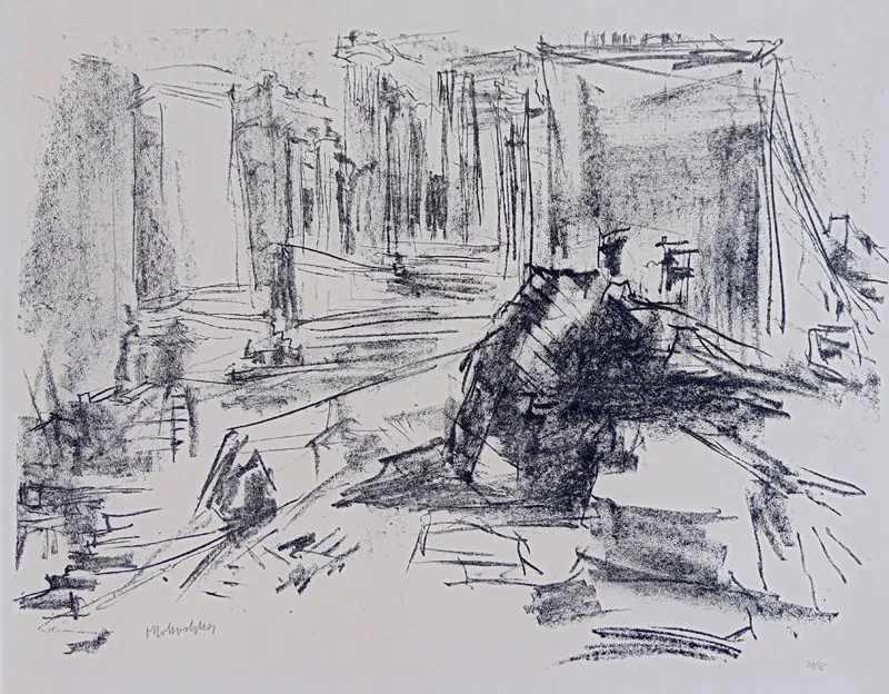 Propylaea II, from: Homage to Hellas Volume II by Oskar Kokoschka