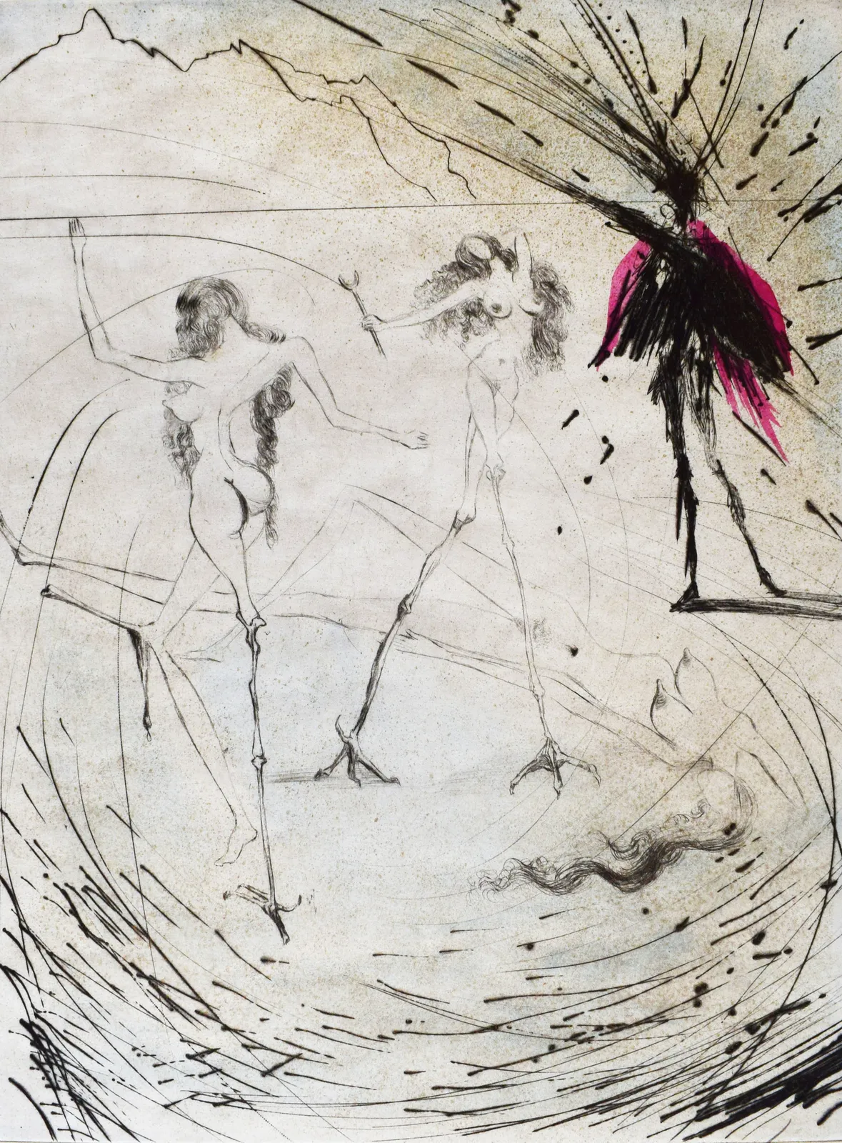 Bird Women, from: Faust (Walpurgis Night) by Salvador Dalí