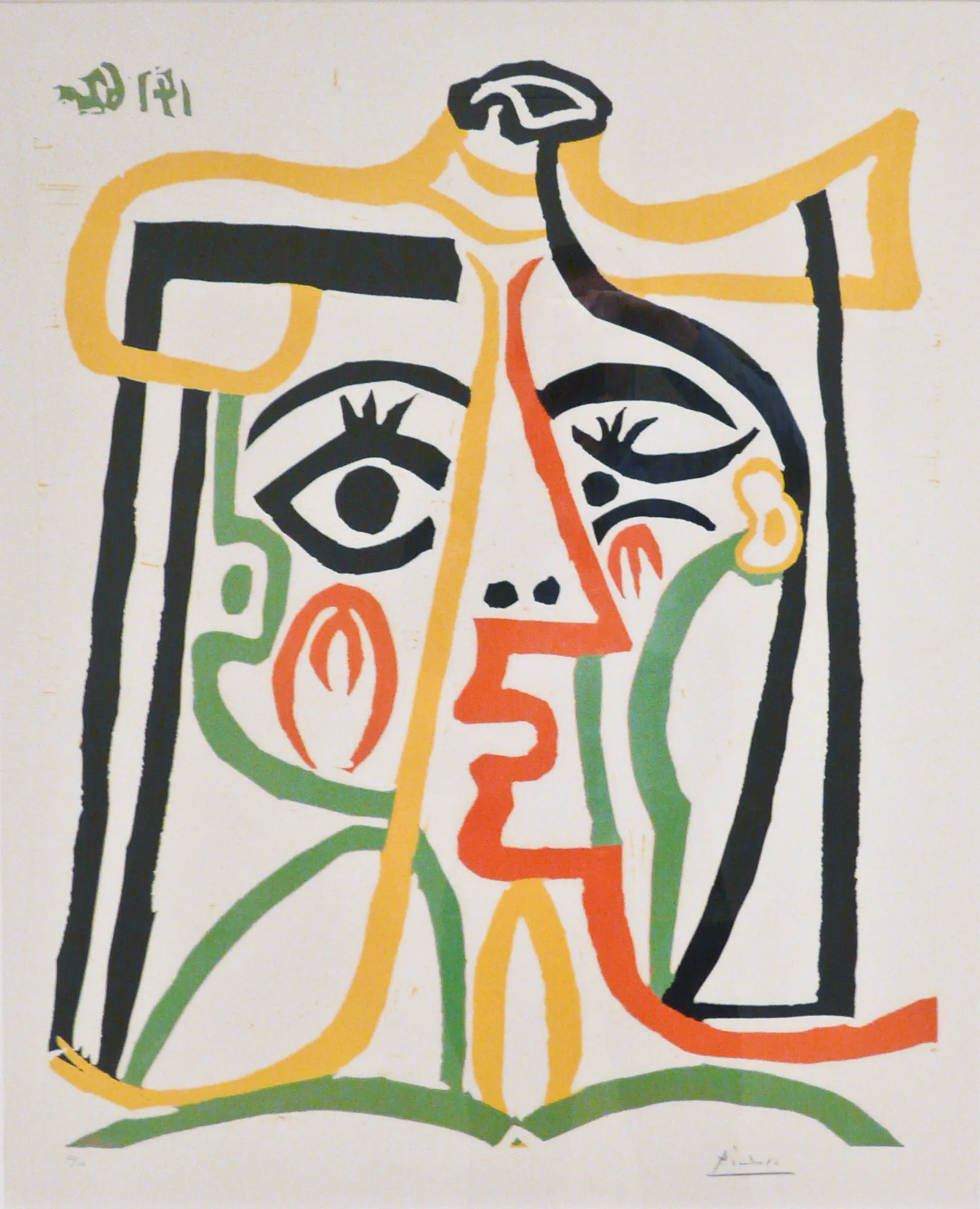 Portrait de Jacqueline au chapeau de paille by Pablo Picasso