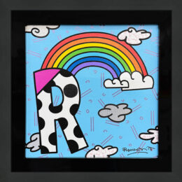 The Letter “R” by Romero Britto, Hand Signed, Pop Art, Framed by Romero Britto at GallArt.com