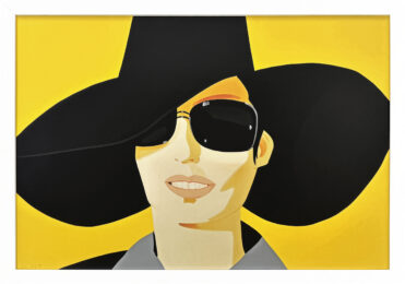Vivien in Black Hat, Rare Screen Print, Hand Signed Ed. of 75, Framed, S. 464 by Alex Katz at GallArt.com