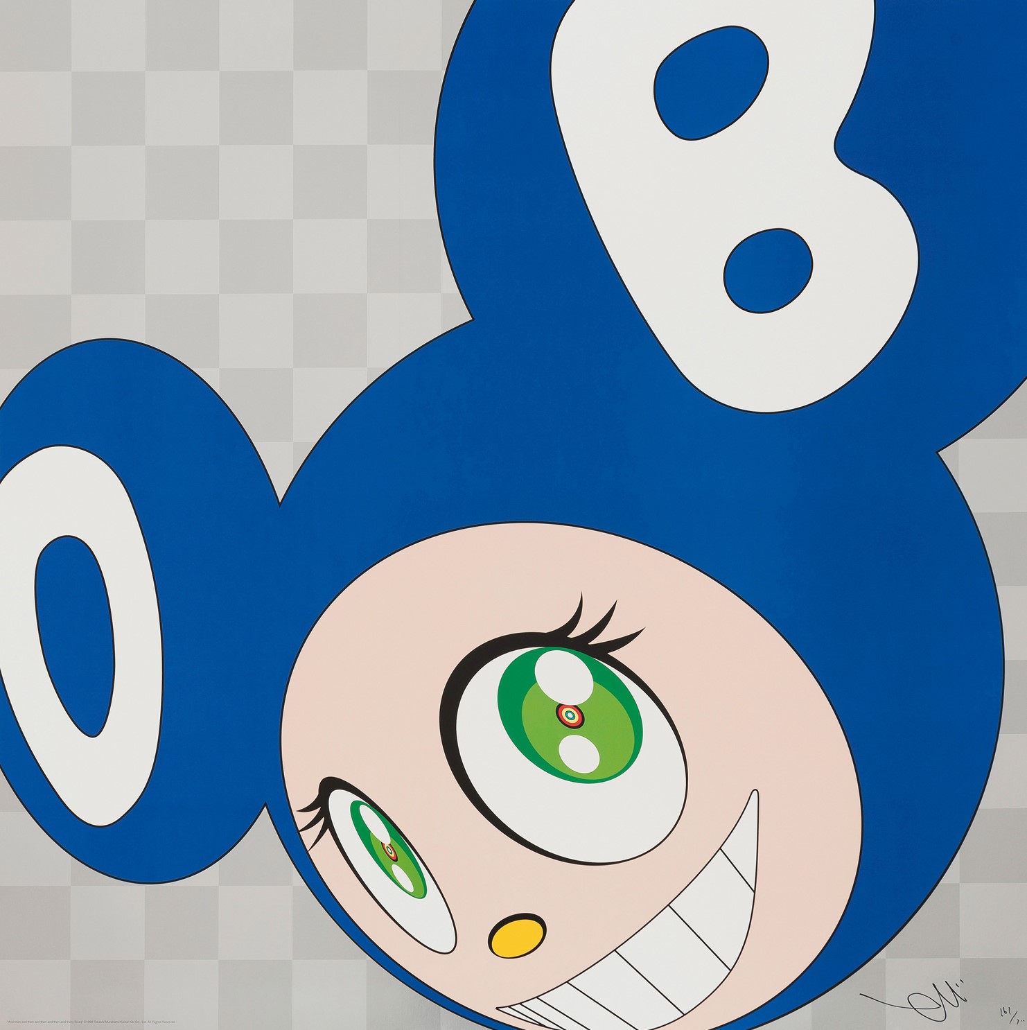 And then and then and then and then and then (blue), 1999 by Takashi Murakami