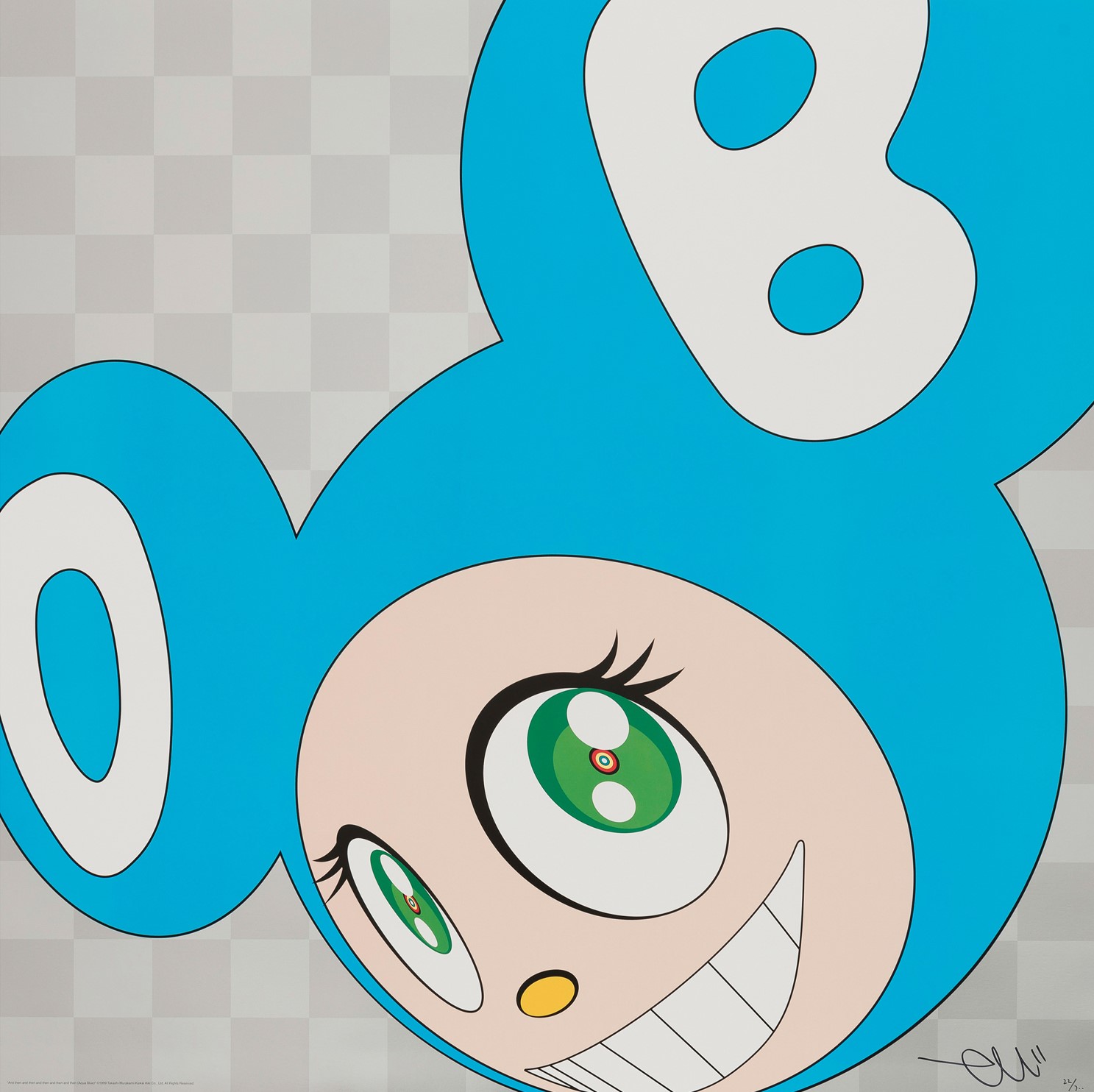 And then and then and then and then and then (aqua blue), 1999 by Takashi Murakami