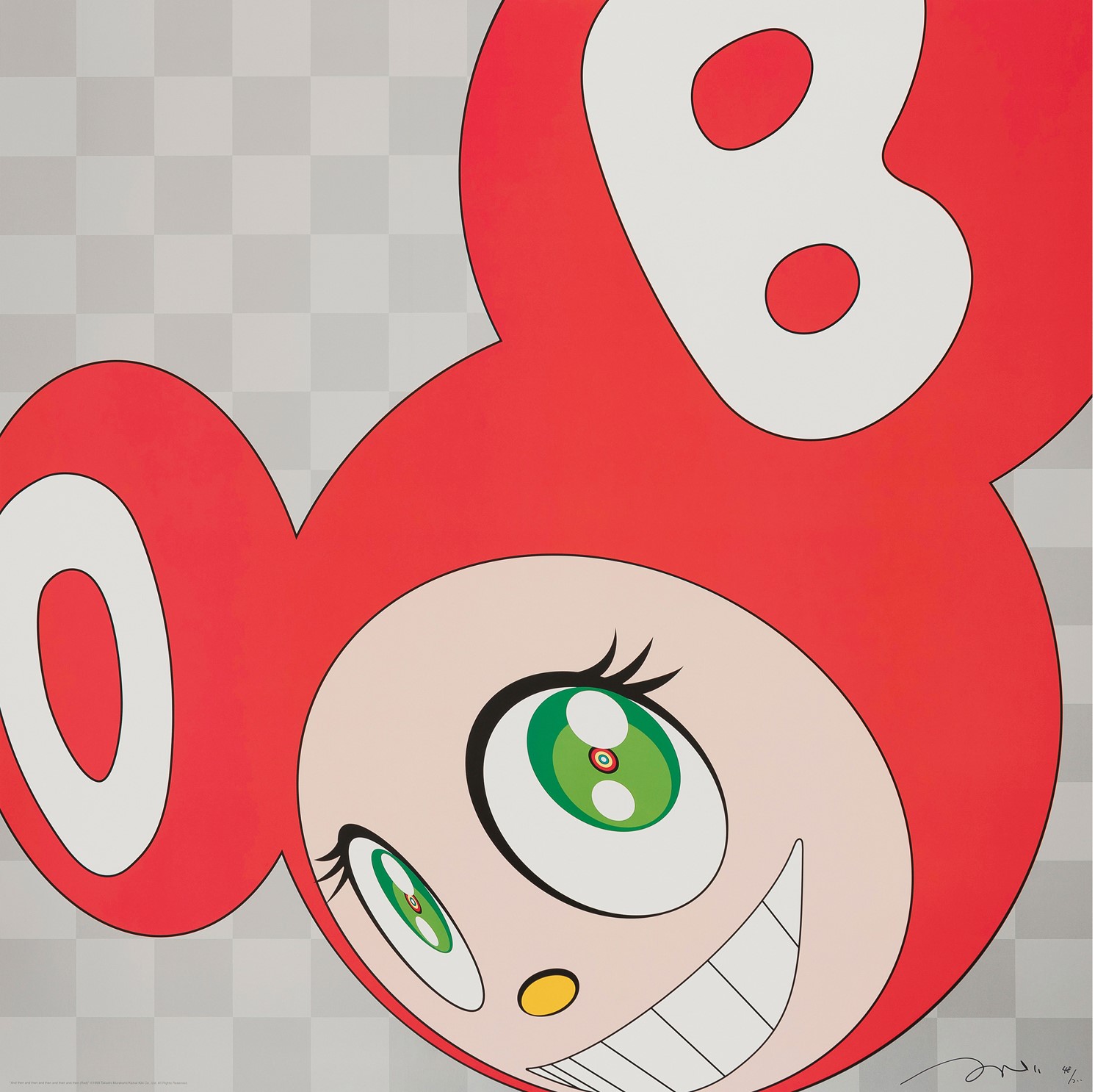And then and then and then and then and then (Red), 1999 by Takashi Murakami
