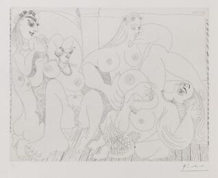 Autour du bain turc, avec un petit intrus by Pablo Picasso at Galerie Raphael