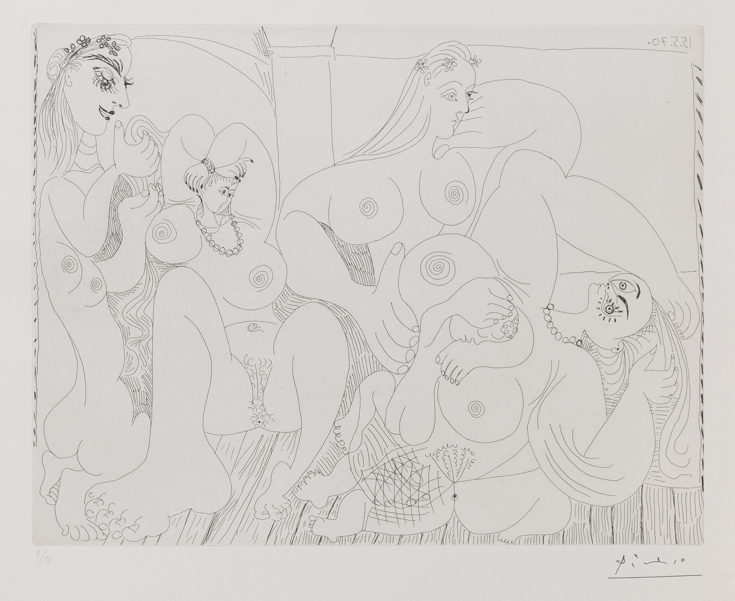Autour du bain turc, avec un petit intrus by Pablo Picasso