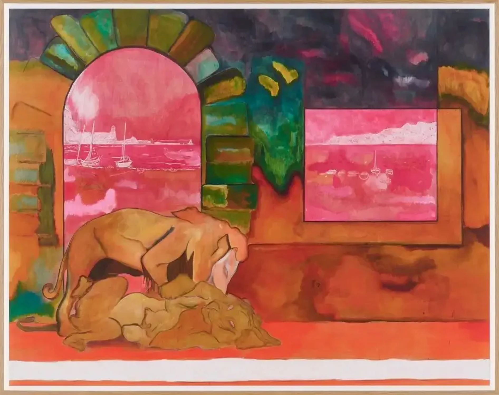 Lions (Ghost) (Small) by Peter Doig