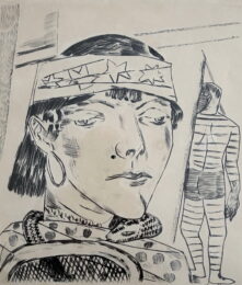 Schlangendamen (Snake Charmer) by Max Beckmann at William Chambers Art