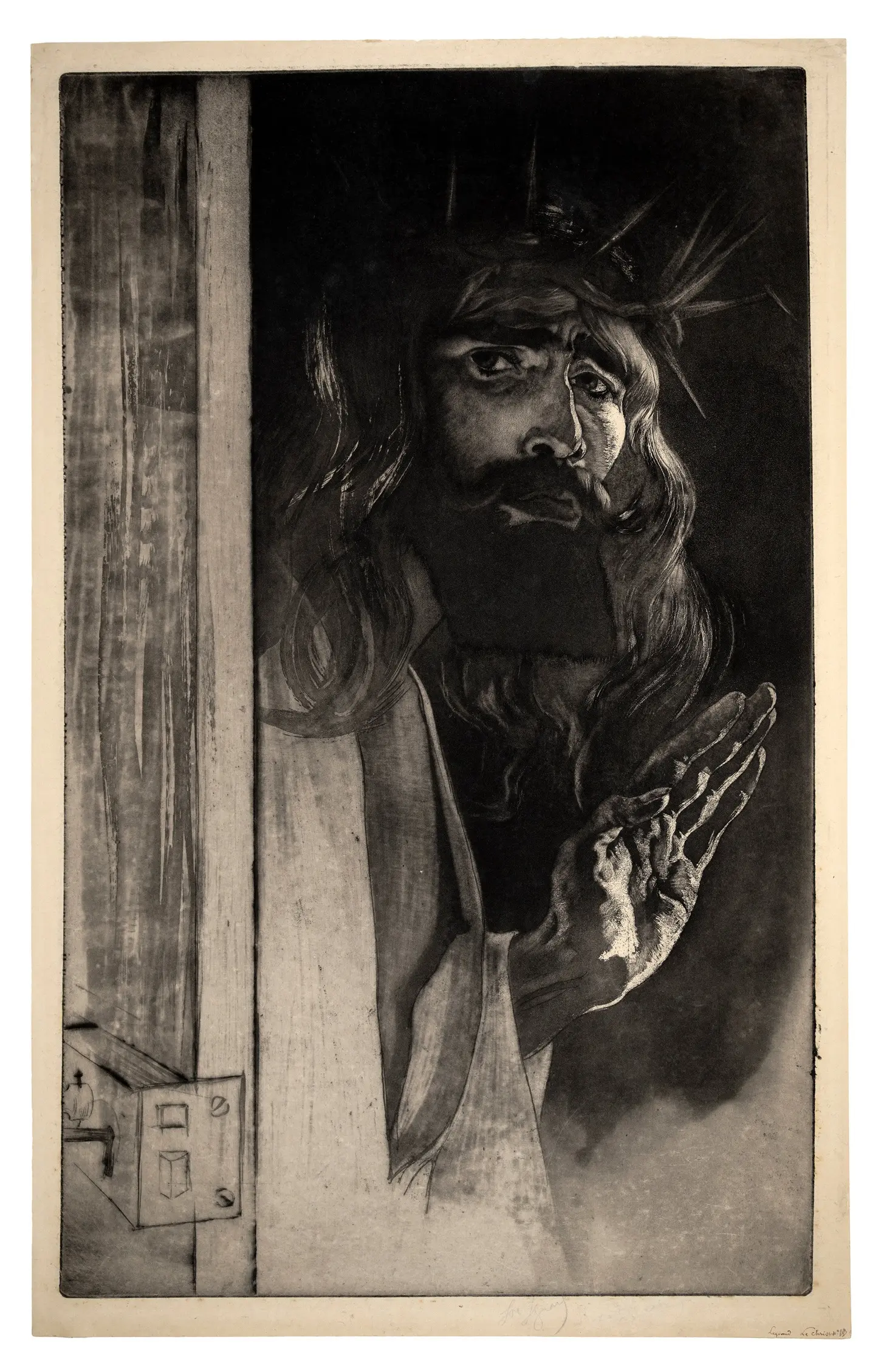 Christ. Self-portrait of the artist by Louis Legrand