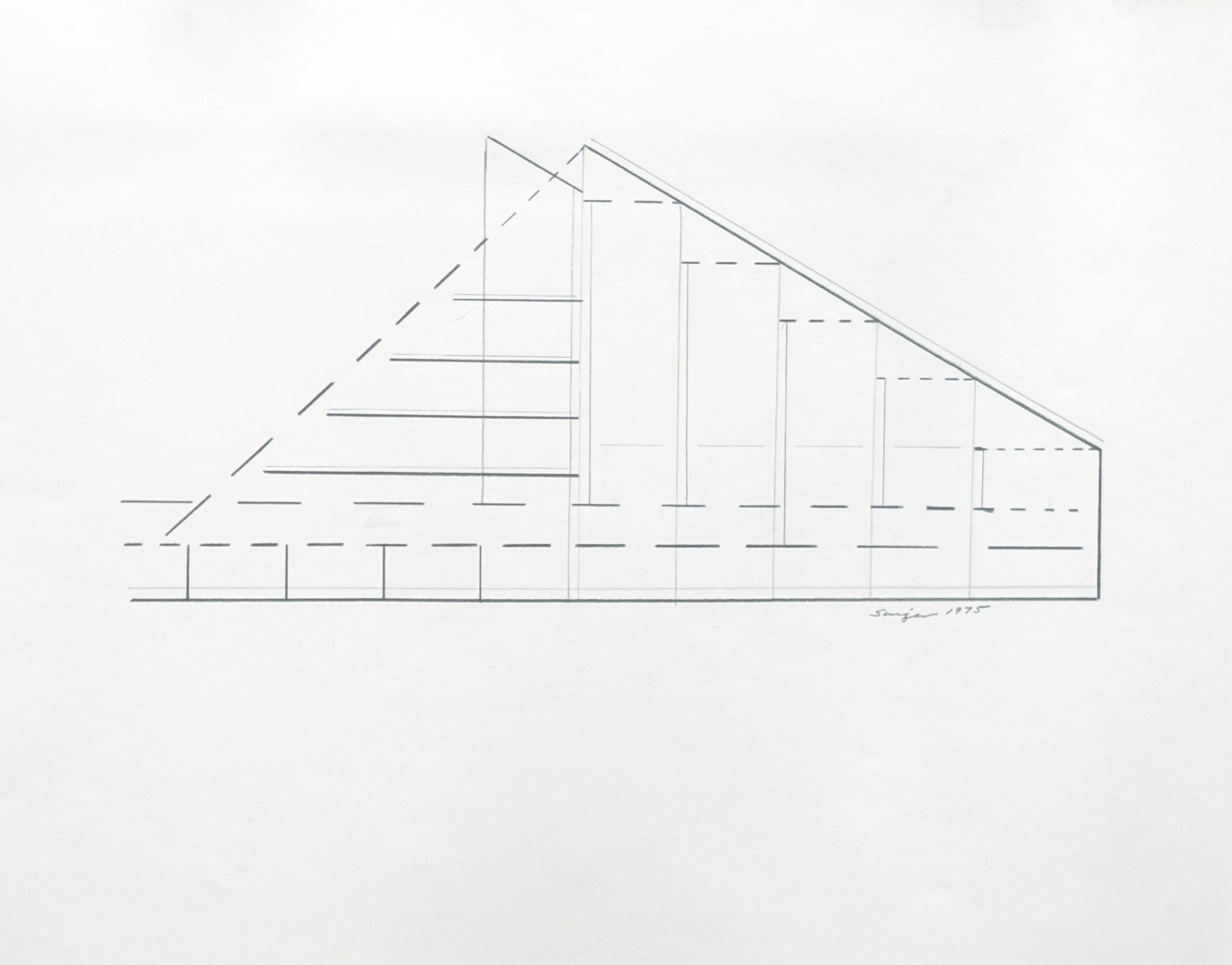 Architectural Drawing by Clifford Singer