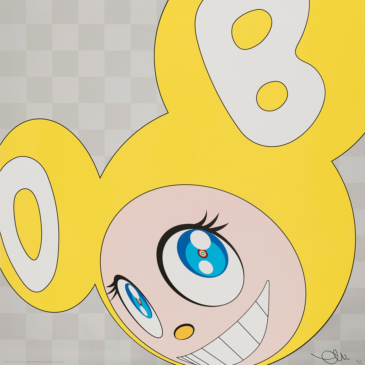 And then and then and then and then and then (yellow), 1999 by Takashi Murakami