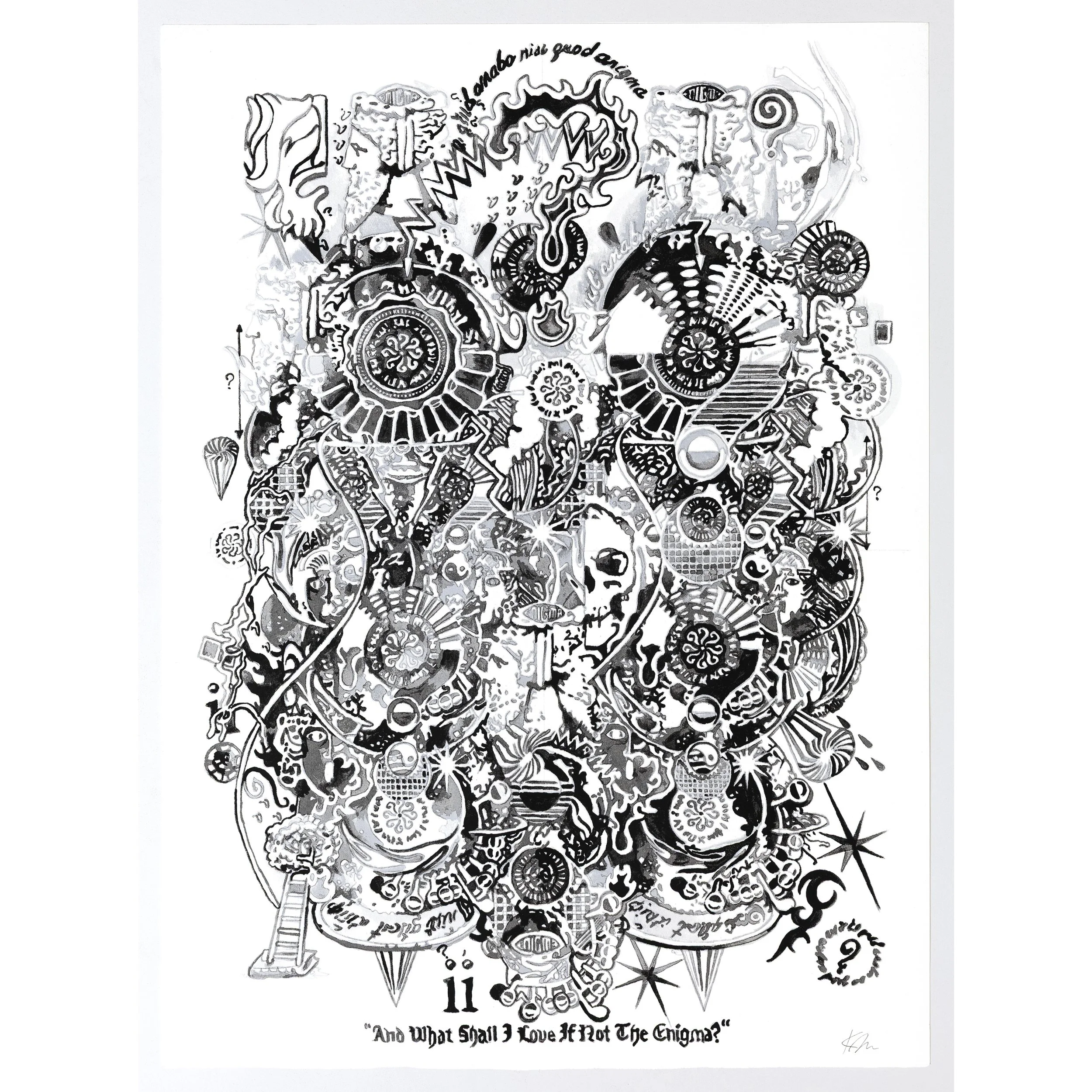 “And What Shall I Love If Not The Enigma?” (Enigma II) by Kenzo Minami