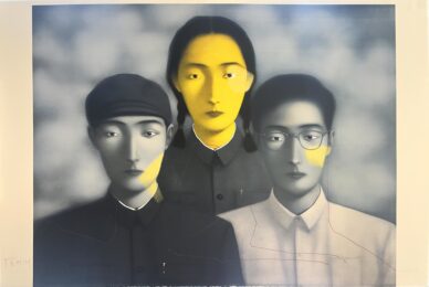 Bloodline: Big Family No.8 from “The Storyteller’s Enchantments” by Zhang Xiaogang at Galerie Raphael