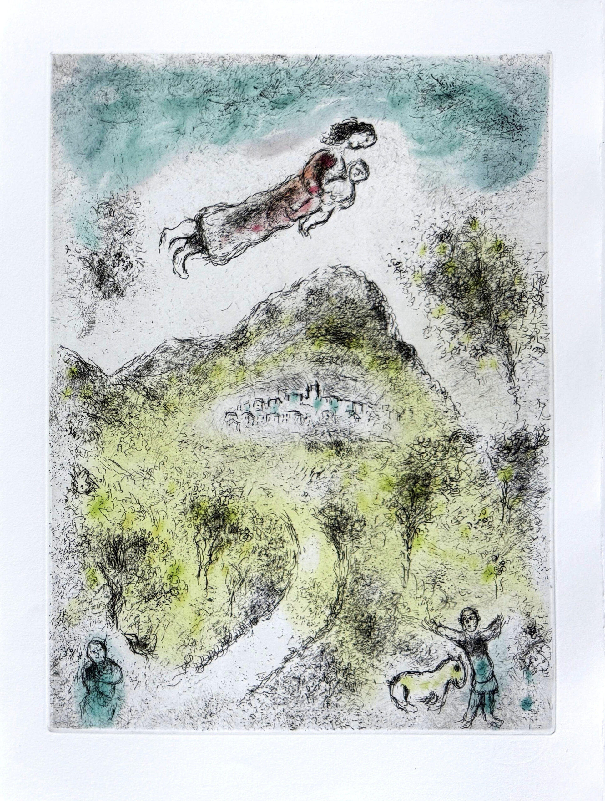 Celui qui dit les choses sans rien dire, Planche XIX by Marc Chagall