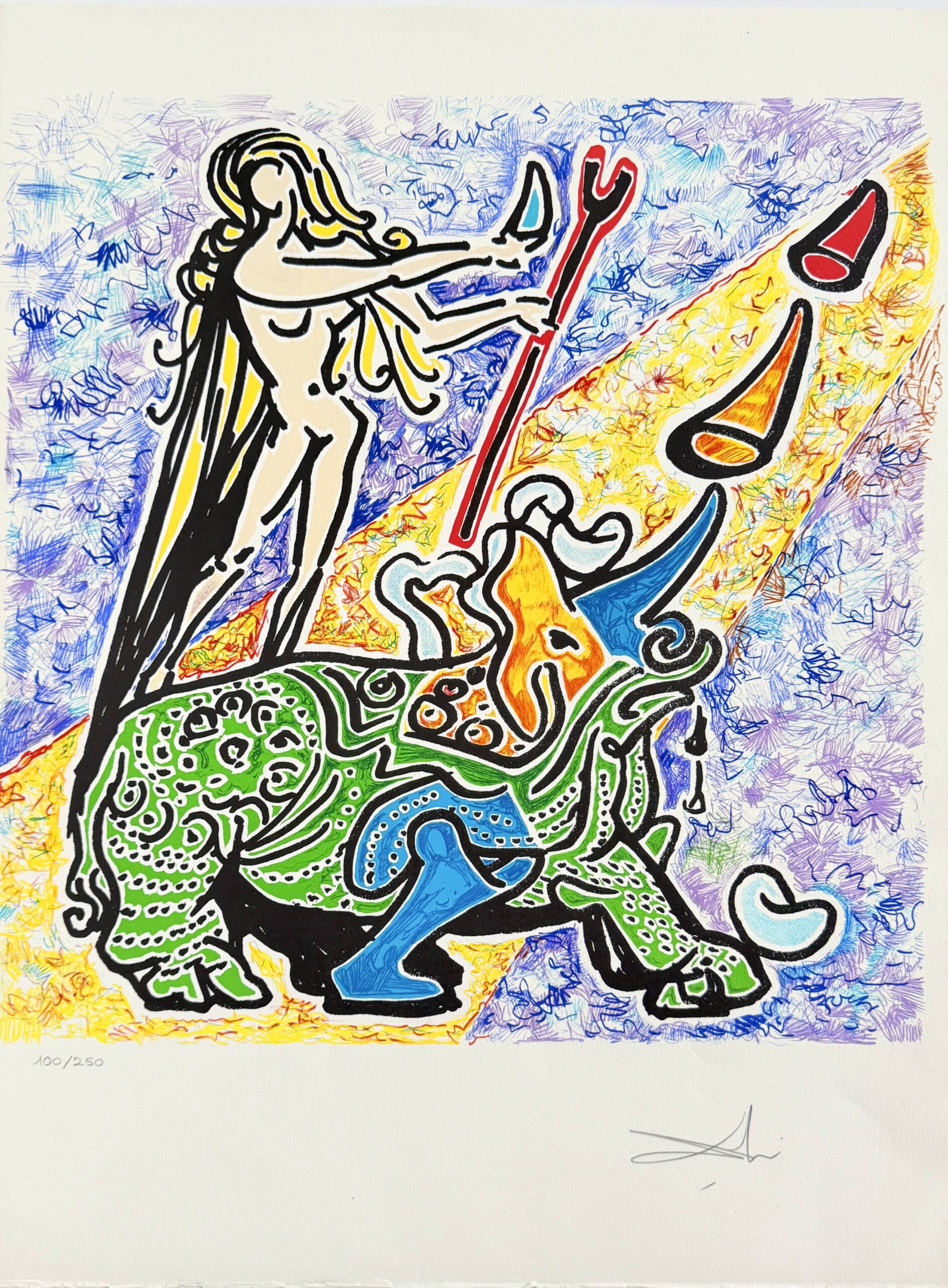 The Virgin and the Rhinoceros by Salvador Dalí