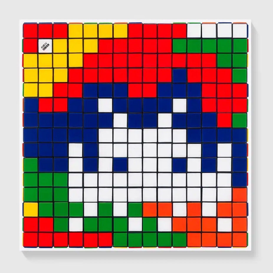 Rubik Camouflage NVDR1-2 by Invader
