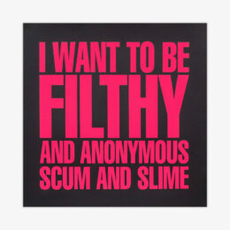 I want to be filthy and anonymous by John Giorno at JRP|Editions