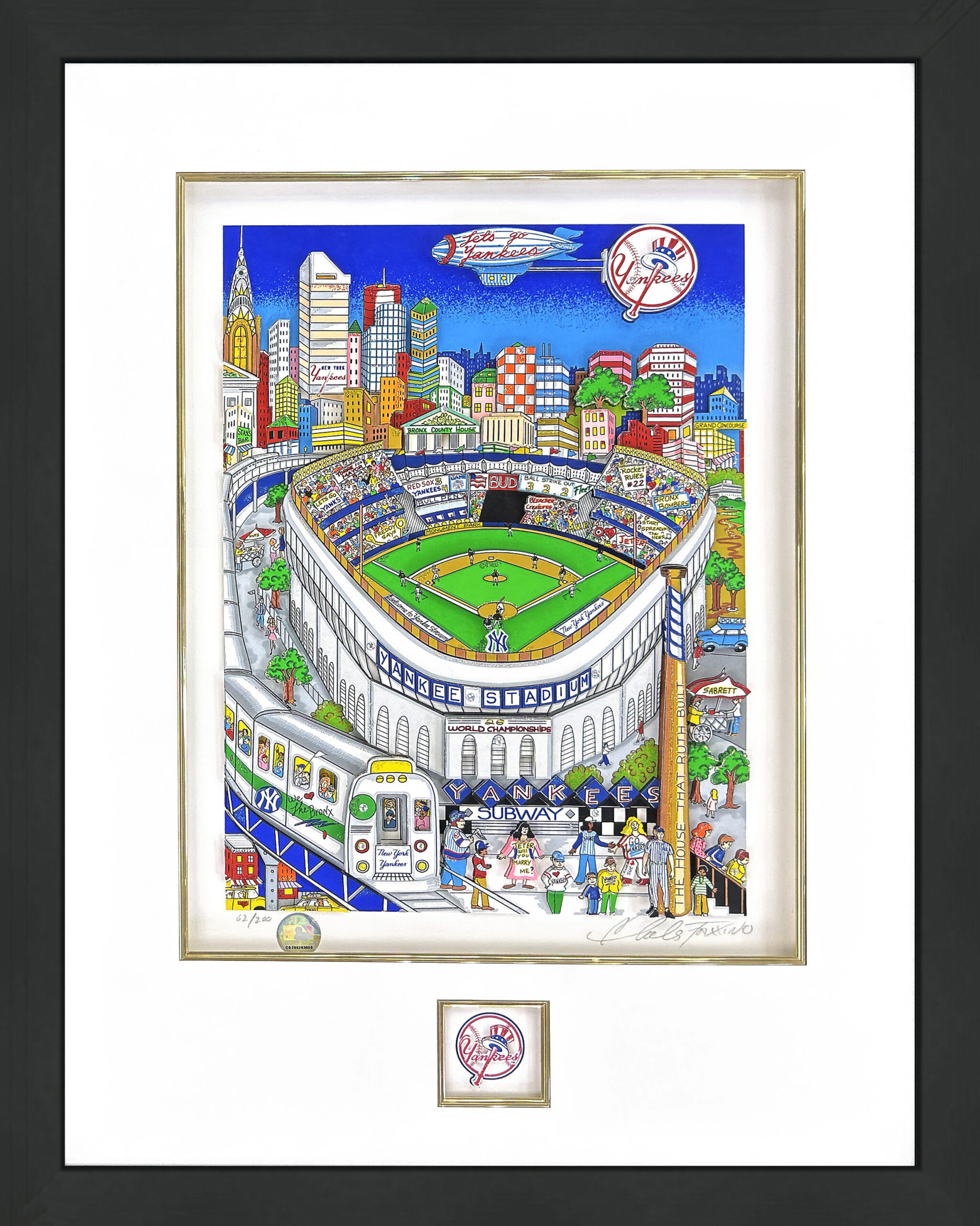 Let’s Go Yankees by Charles Fazzino