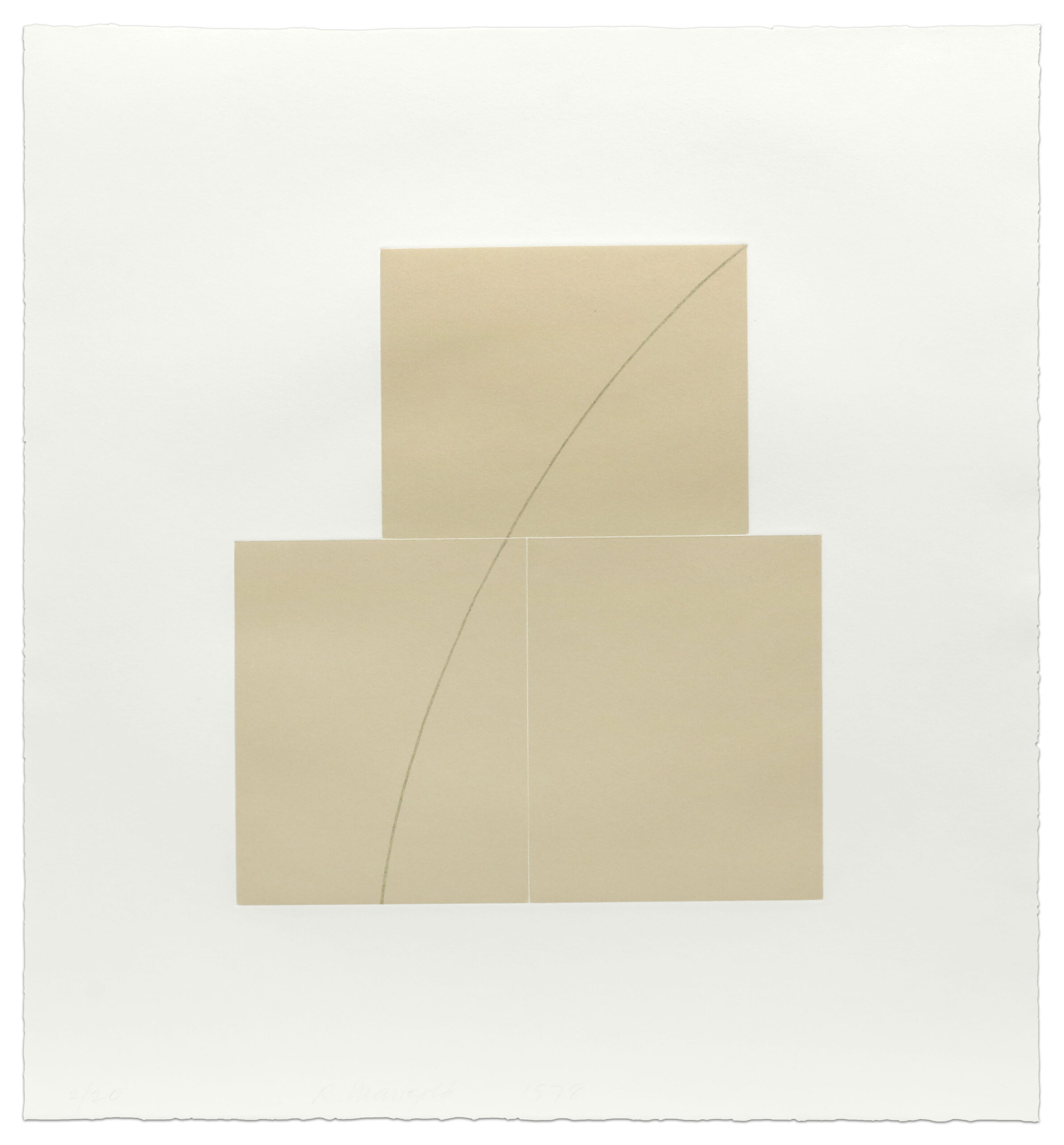 Untitled Aquatint by Robert Mangold