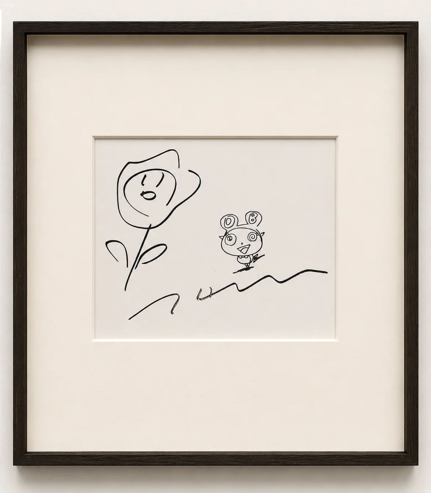 Mr DOB and Flower by Takashi Murakami