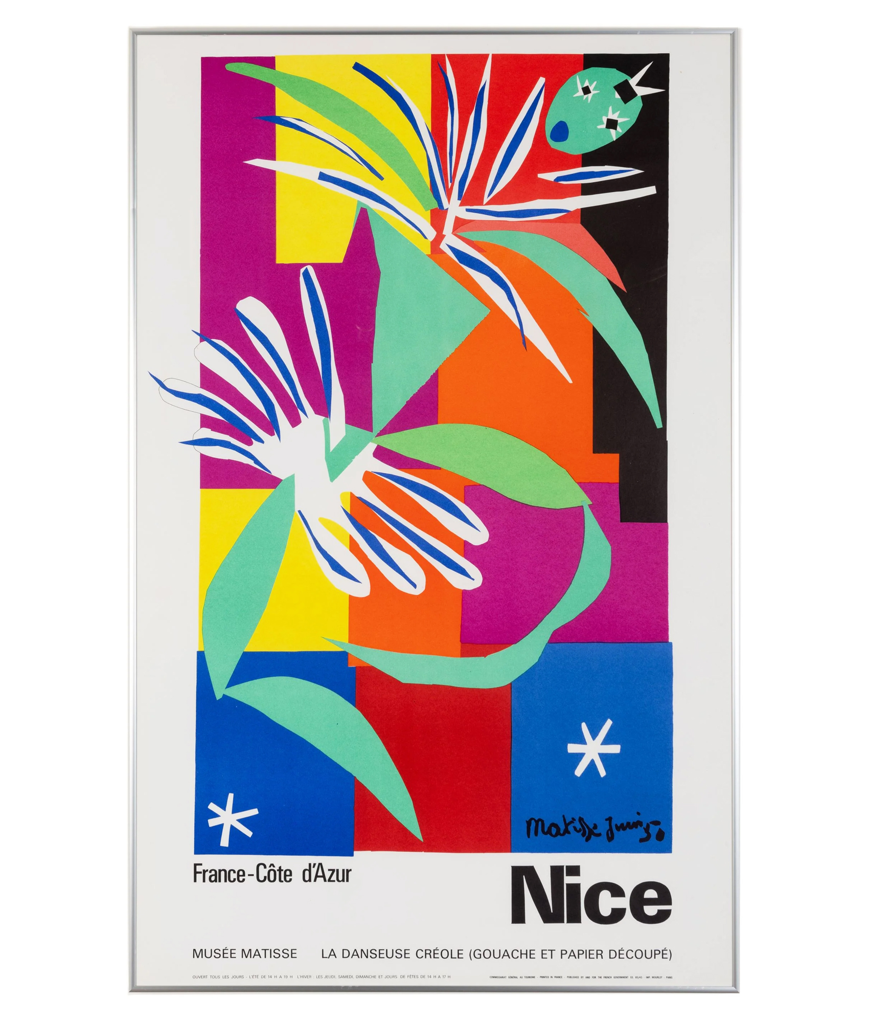 La Danseuse Creole Musée Matisse, Nice 1965 by Henri Matisse